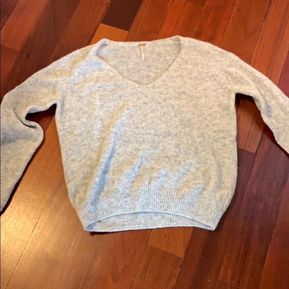 Free people heather gray sweater